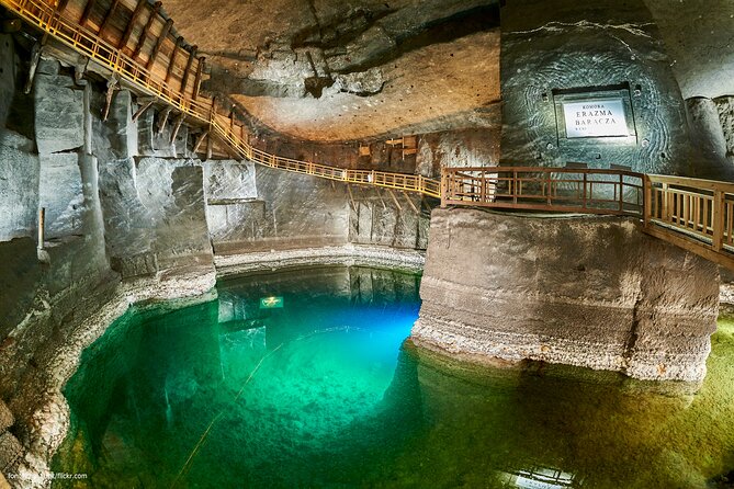 Underground salt lake in the Wieliczka Salt Mine